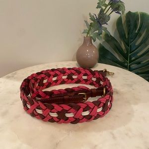 Coach Strap With Weaving